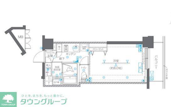 AELL南荻窪(1K/4階)の間取り写真