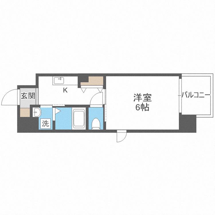 DOLCE(1K/5階)の間取り写真