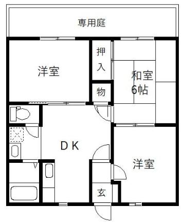 グレイスハイツ(3DK/1階)の間取り写真