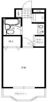 日興パレス浜松(1K/2階)の間取り写真