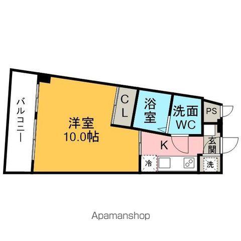 カーサヨサミ(1K/1階)の間取り写真