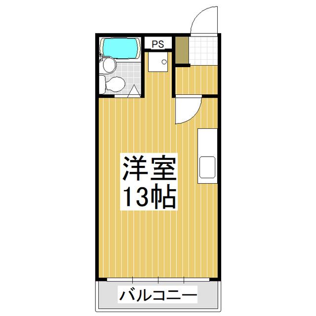 シェトワ上郷(ワンルーム/1階)の間取り写真