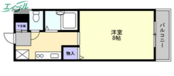 RAFFINE FUKUTOMI(1K/3階)の間取り写真