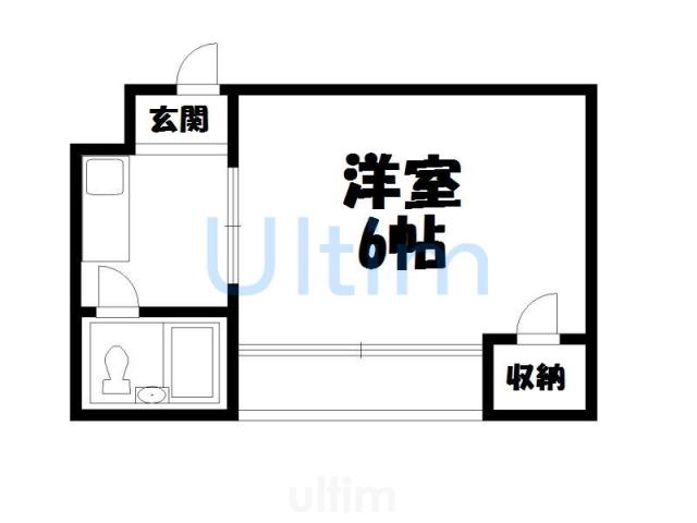 ドエル綾小路(1K/3階)の間取り写真