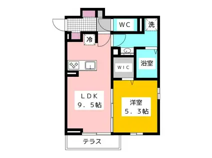 セントハイランド石神井(1LDK/2階)の間取り写真