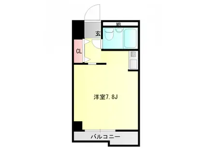 学が丘カレッジハイツ(ワンルーム/5階)の間取り写真