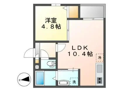 JACK OSUGII(1LDK/1階)の間取り写真