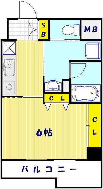 エポック45(1K/5階)の間取り写真