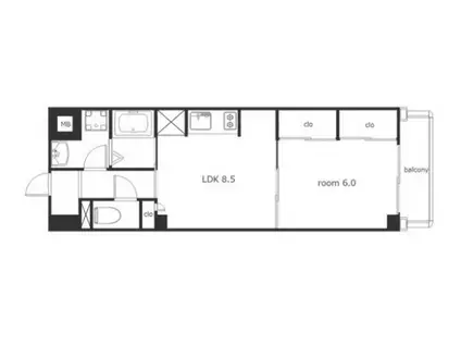 センチュリーパーク野田(1LDK/3階)の間取り写真