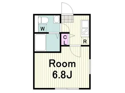 リバティヒルズ(1K/3階)の間取り写真