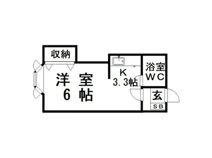 アーバンライフ(1K/1階)の間取り写真