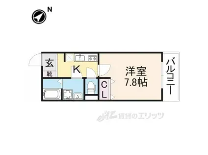 PREMIERE3(1K/2階)の間取り写真