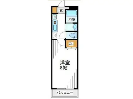 メゾンドY(1K/1階)の間取り写真