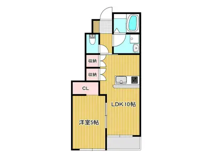 MYESTATE 旭本町 西棟(1LDK/1階)の間取り写真