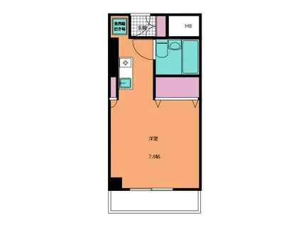 シティフォーラム新小平(ワンルーム/4階)の間取り写真