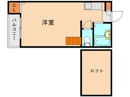 アーバンサイト博多(1K/1階)の間取り写真