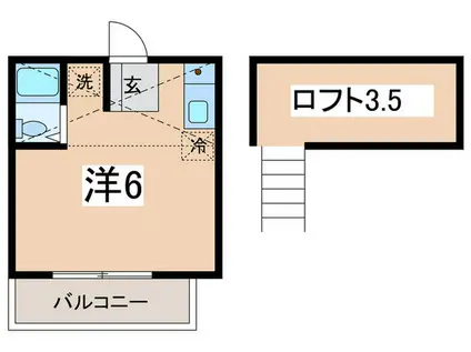 エメラルドハイム希望が丘(ワンルーム/1階)の間取り写真