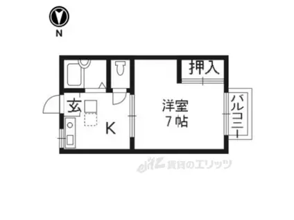 コスモハイツホクユー(1K/1階)の間取り写真