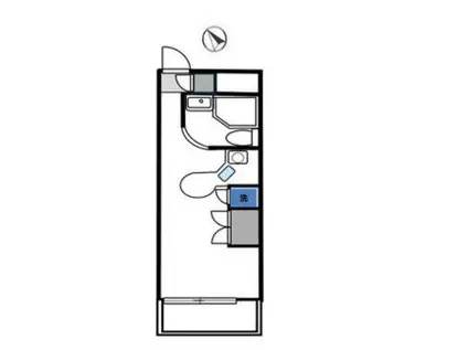 ラ・パルフェ・ド・セヴェール(1K/2階)の間取り写真