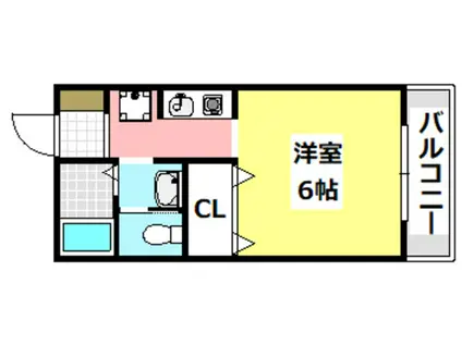 ラ・ルナ(1K/1階)の間取り写真