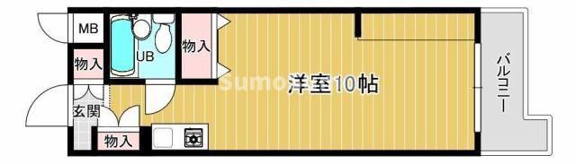 ワコーレ篠原中町(ワンルーム/1階)の間取り写真