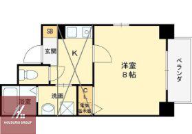 ラフォーレ都島本通II(1K/7階)の間取り写真