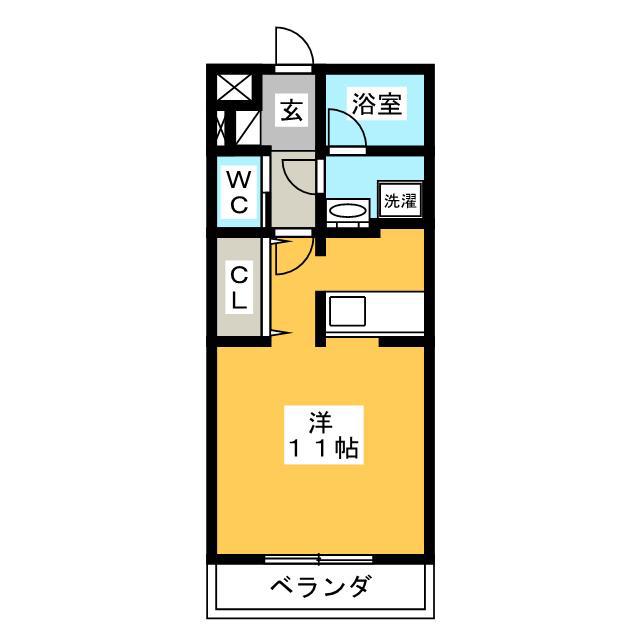 ジ・アパートメントIKEGAMI(ワンルーム/3階)の間取り写真