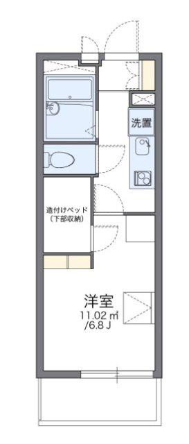 レオパレス青渓(1K/3階)の間取り写真