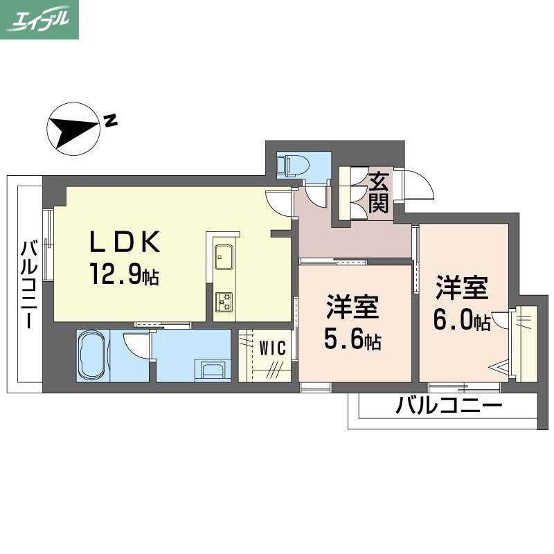 スターヒルズ(2LDK/2階)の間取り写真