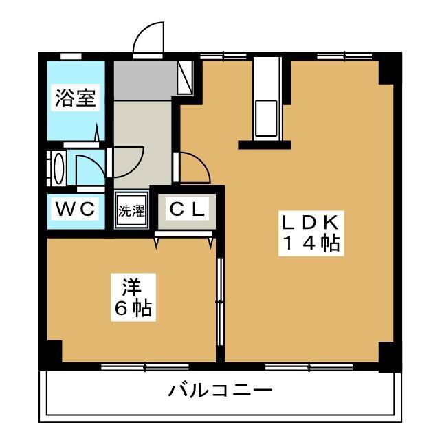 コーポ金井(1LDK/2階)の間取り写真