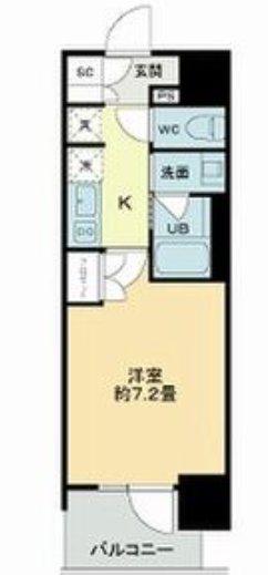 ザ・ライオンズフォーシア今池(1K/3階)の間取り写真