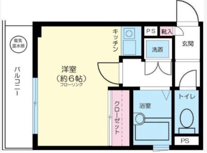 ファサード田園調布(1K/3階)の間取り写真