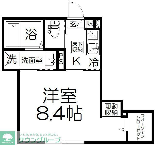 CASA.KELLY(1K/2階)の間取り写真