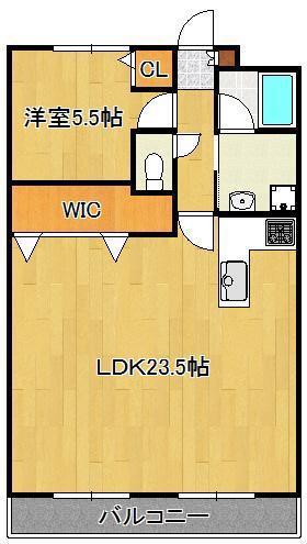 ギャラン中井(1LDK/4階)の間取り写真