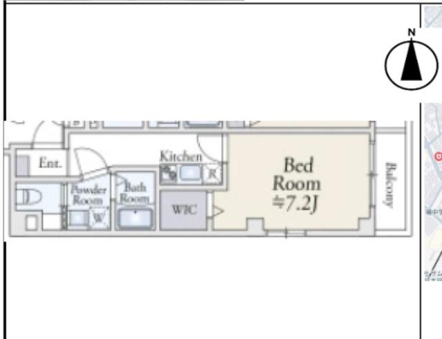AI-CASA TSURUMI(1K/3階)の間取り写真