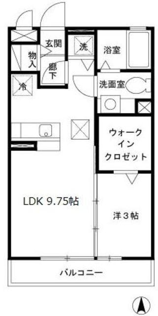 コートロイヤルアネックス(1LDK/3階)の間取り写真