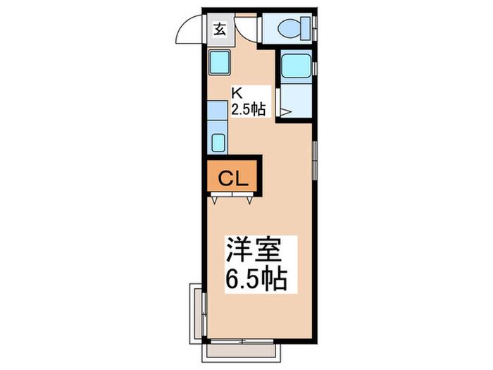 レスト佐武(1K/3階)の間取り写真