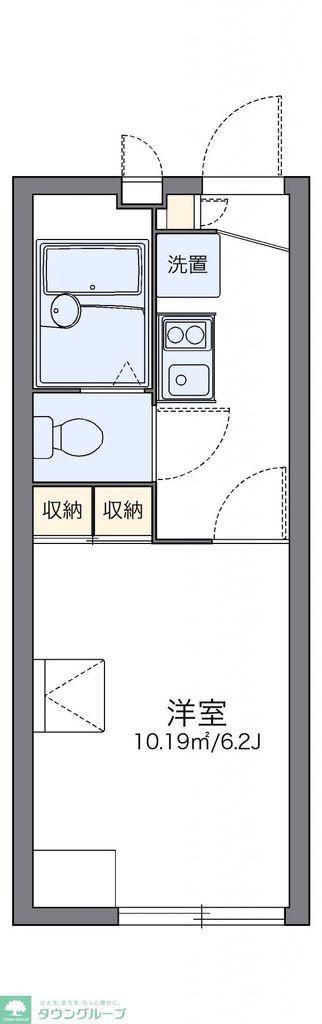 レオパレス萩山(1K/2階)の間取り写真