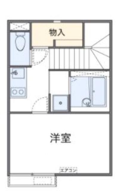 レオネクストラフォーレ(1K/2階)の間取り写真