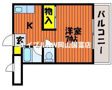 エスポアール22(1K/3階)の間取り写真