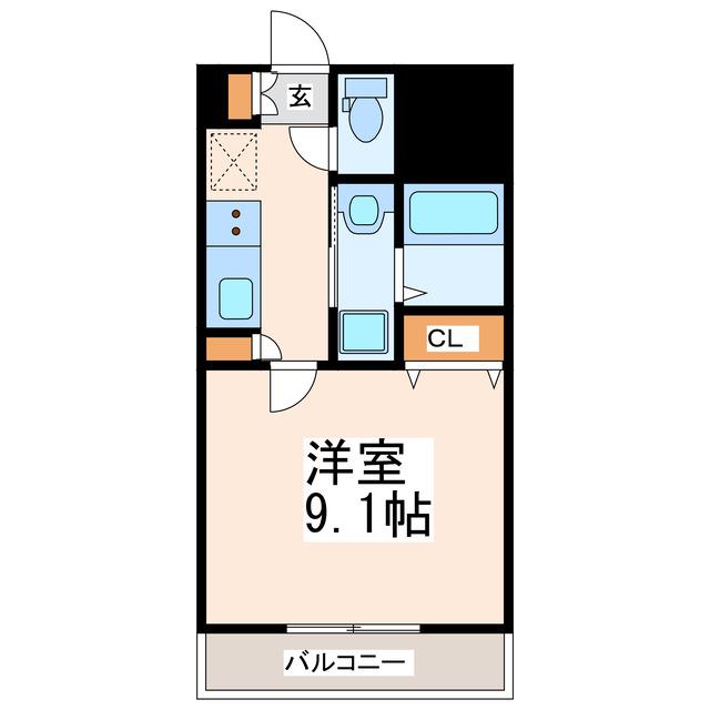 フォーエス本山(1K/11階)の間取り写真