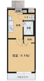 プリマローズ日ノ出町(1K/1階)の間取り写真