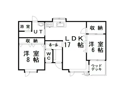 コーポフランク(2LDK/1階)の間取り写真