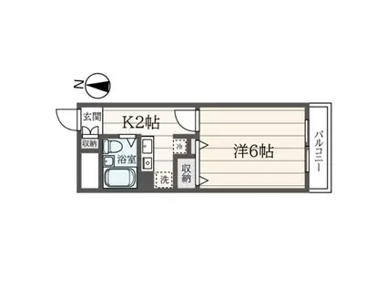 パストラーナ柏木(1K/3階)の間取り写真
