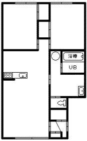 ALTO17(2LDK/2階)の間取り写真