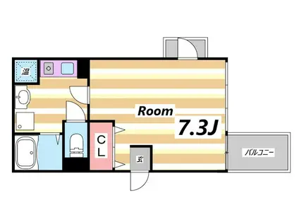 NESTY FLAT(1K/7階)の間取り写真