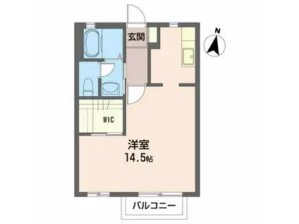 メゾンASAHI(ワンルーム/1階)の間取り写真