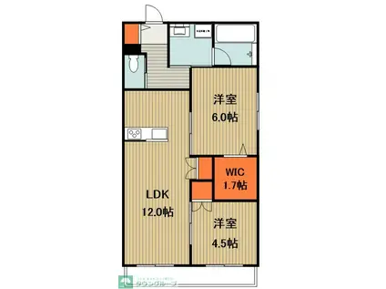 MARINE26(2LDK/2階)の間取り写真