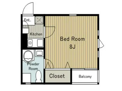 ヴェレーナ大曽根(1K/2階)の間取り写真