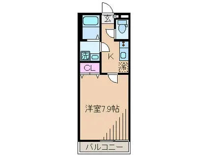 リブリ・ADONIS(1K/3階)の間取り写真